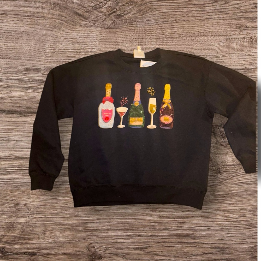 Wine design sweat shirt